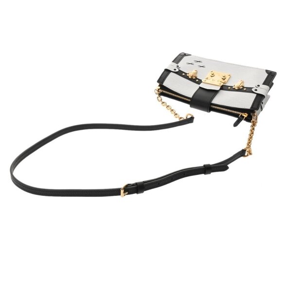 LOUIS VUITTON Epi Trunk clutch White/Blanc/Noir - Picture 4 of 12